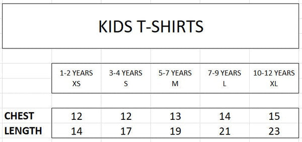 Pack of three plain t-shirts for kids (black-white-yellow)