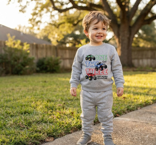 Grey Monster Truck Tracksuit