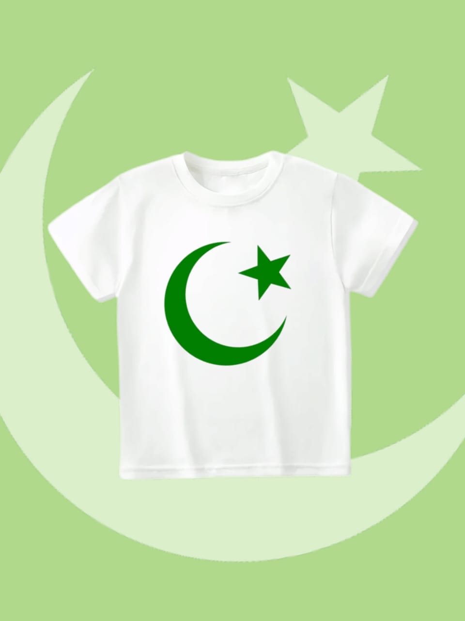 White chand tara independence day t-shirt for kids