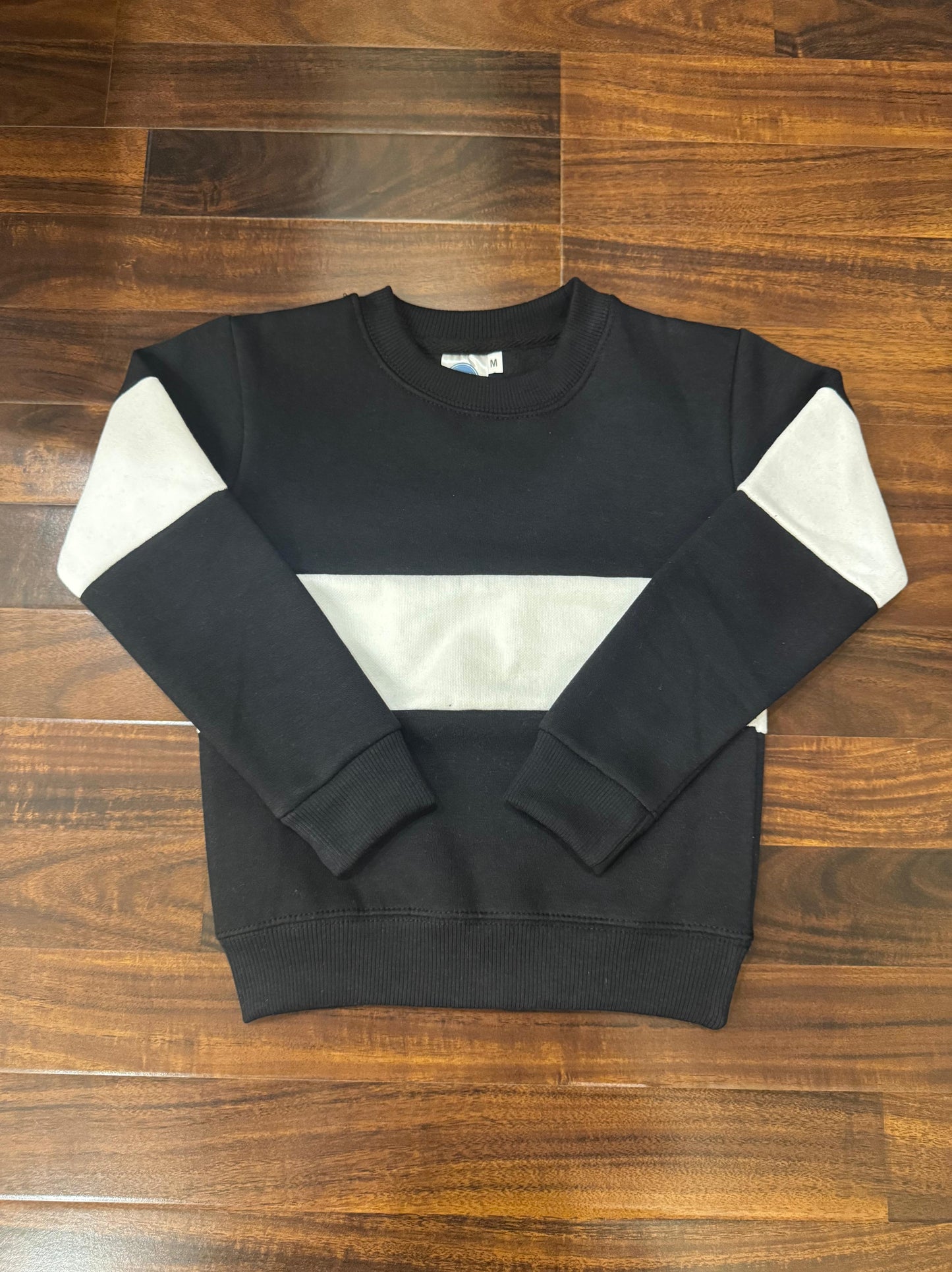 Zebra panel sweatshirt for kids
