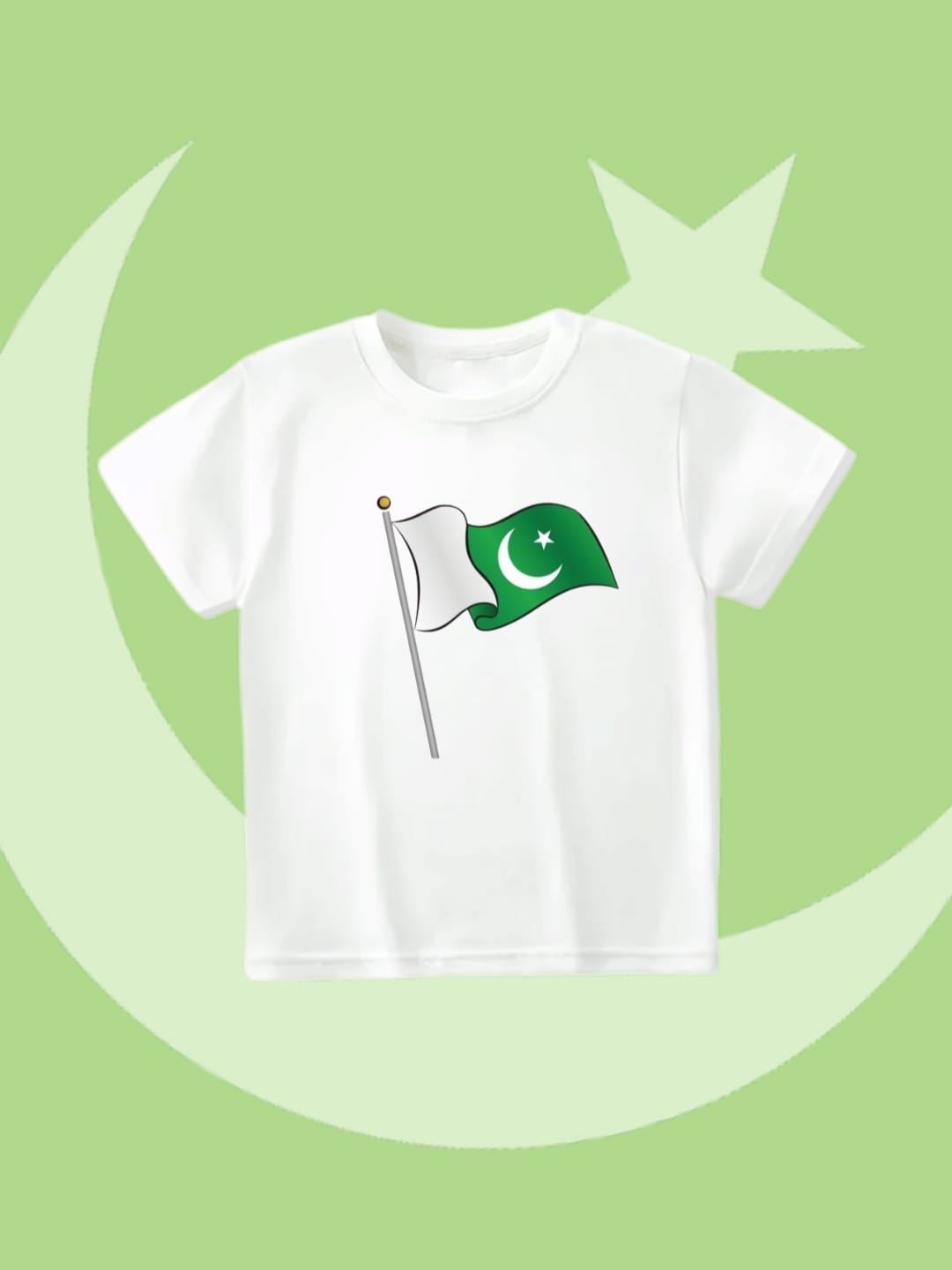 White independence day t-shirt (big flag)