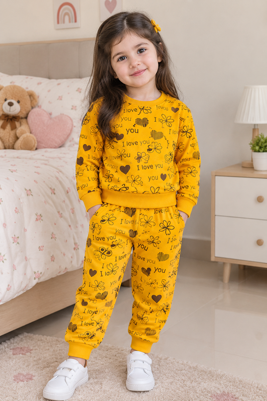 Yellow Love Butterflies Tracksuit