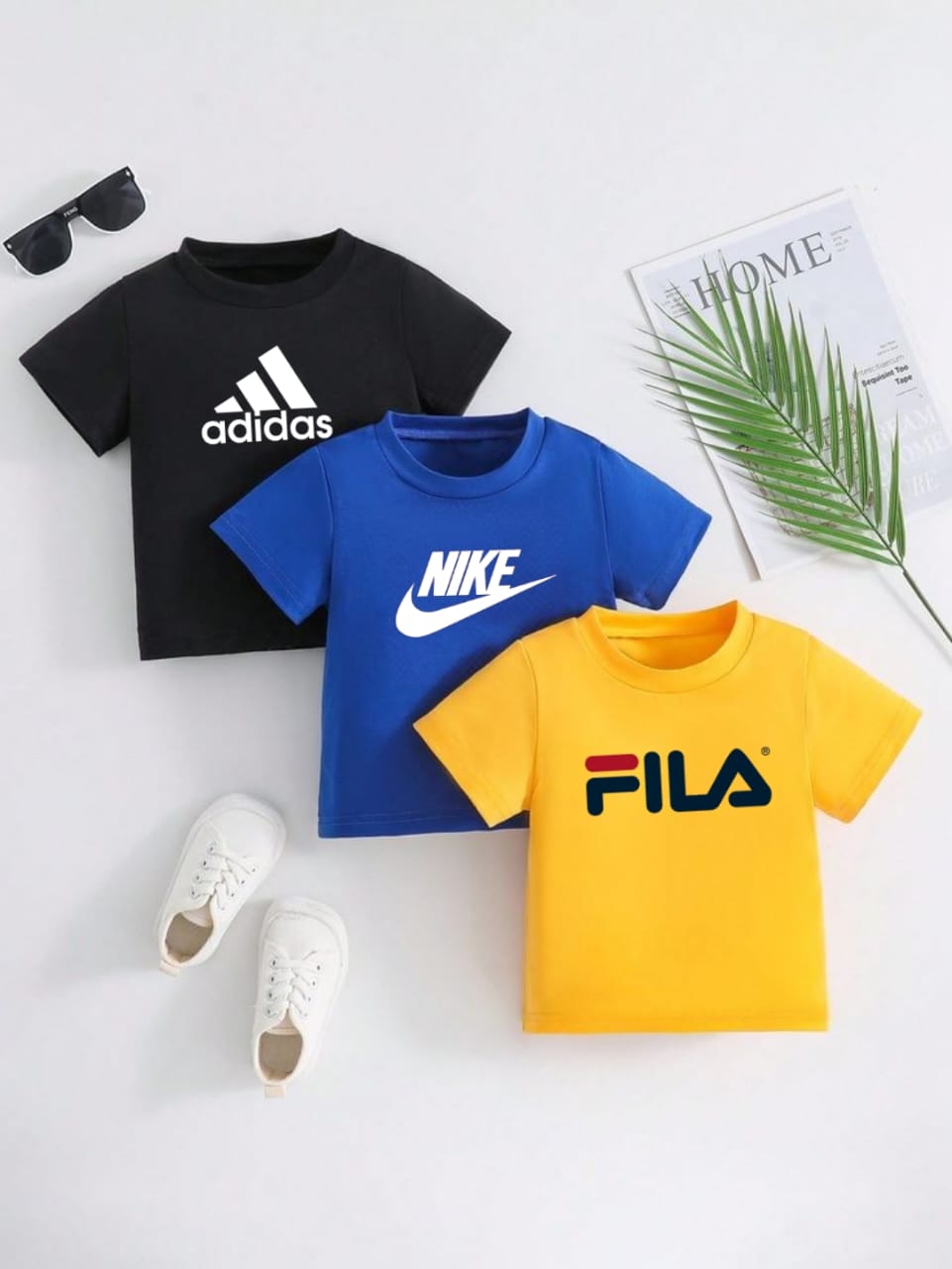 Pack of Three T-shirts for kids (FLA - ADS -NK)