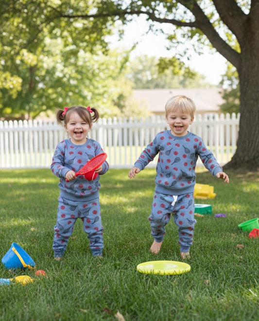 Blue tennis tracksuit for kids