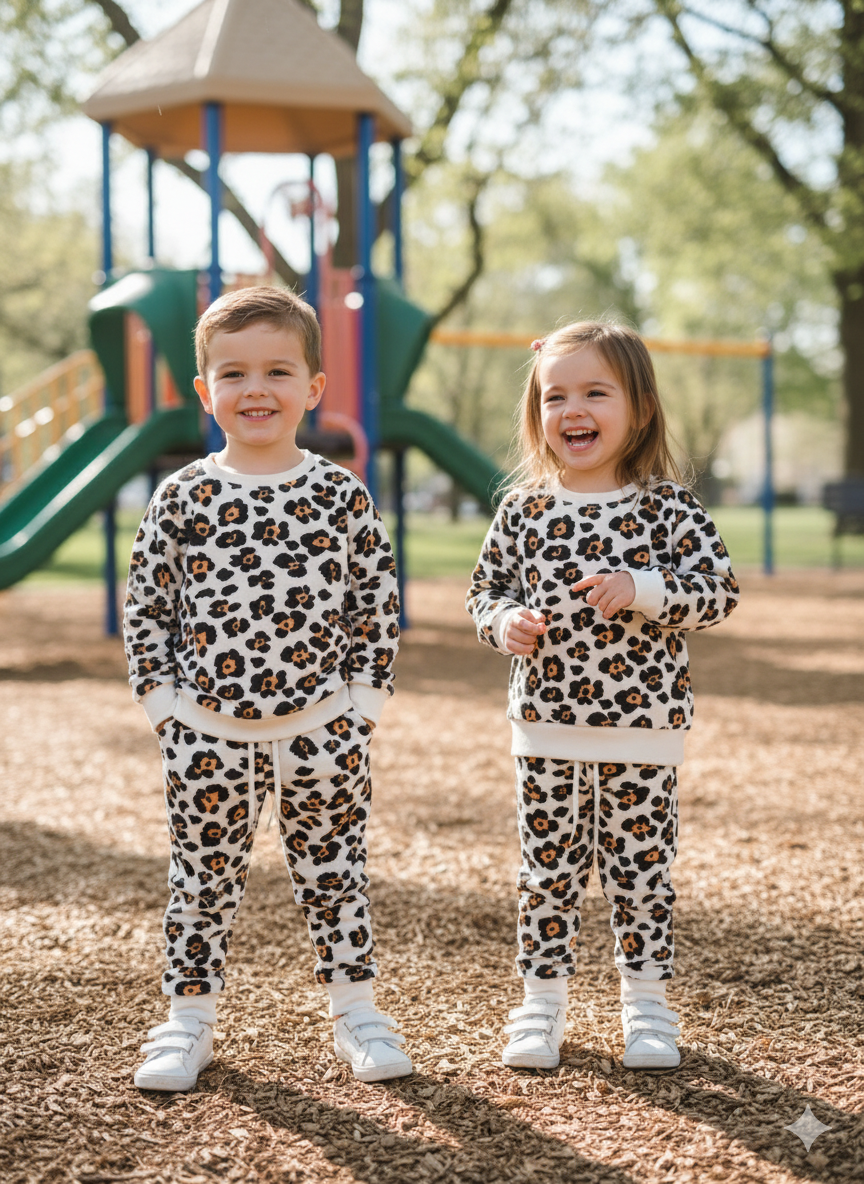 Cheeta print Tracksuit