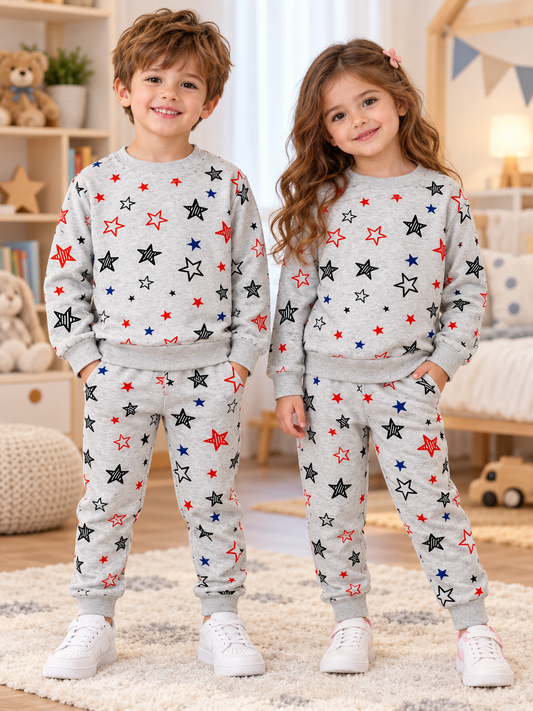 Grey Stars Allover Tracksuit