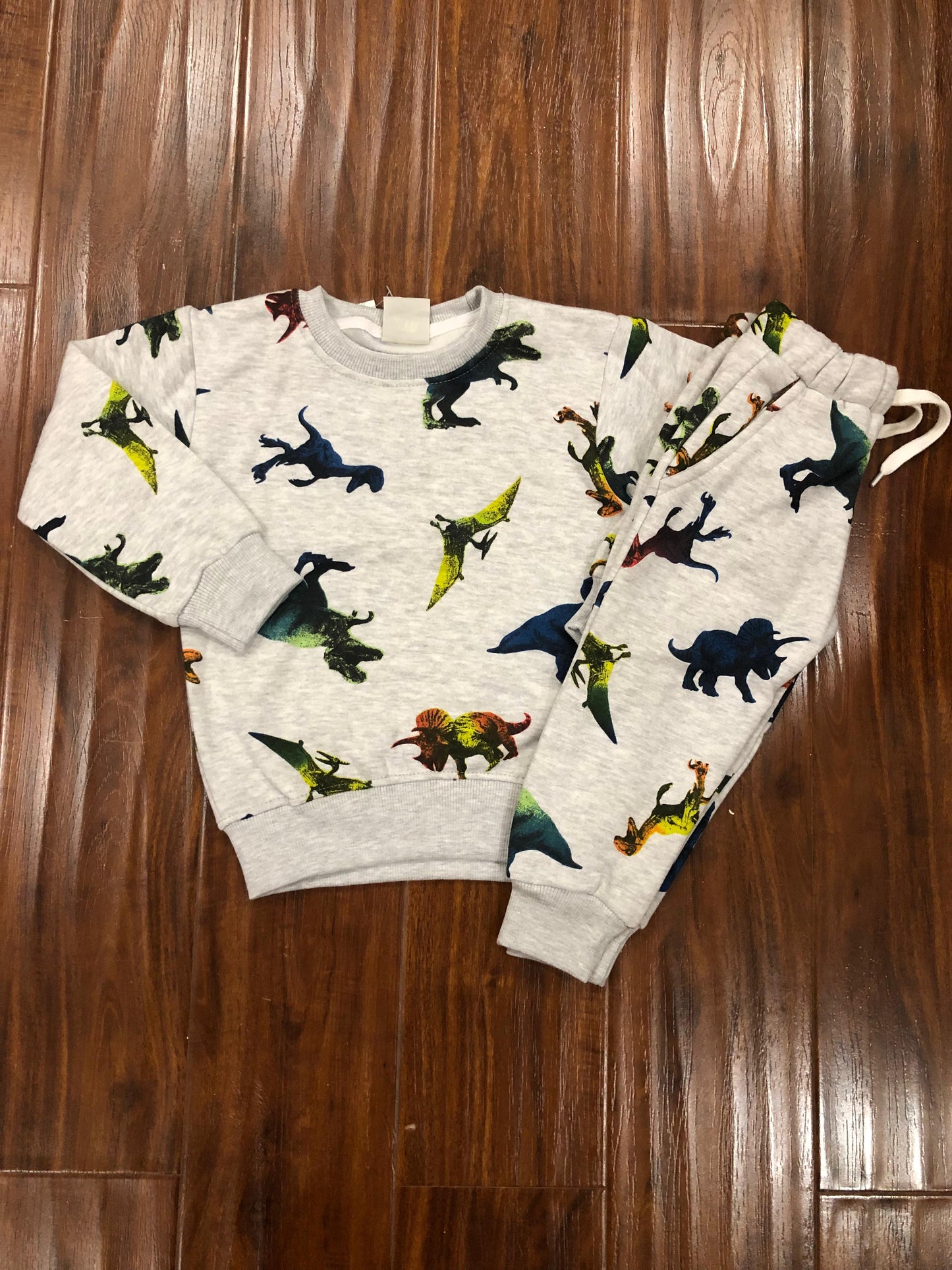 Grey dinosaur tracksuit