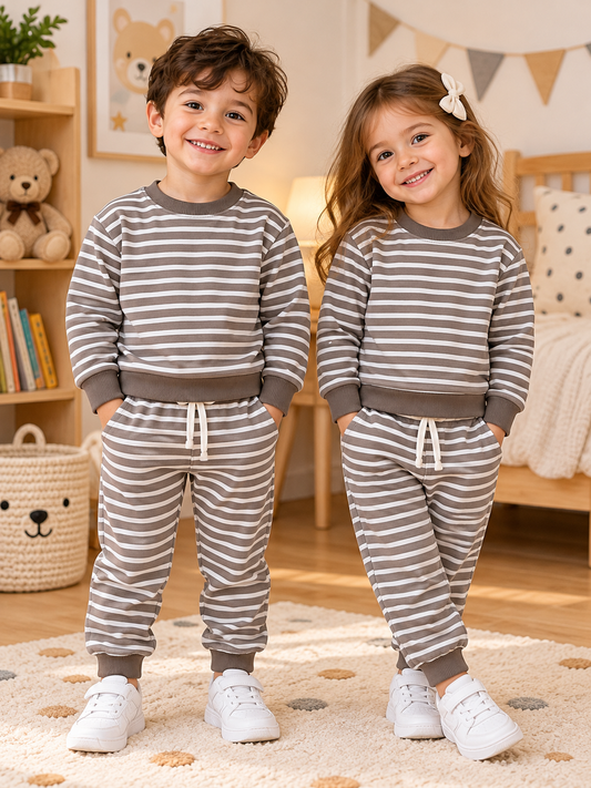 Mocha Stripe Tracksuit