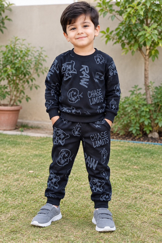 Black Grafitti Tracksuit