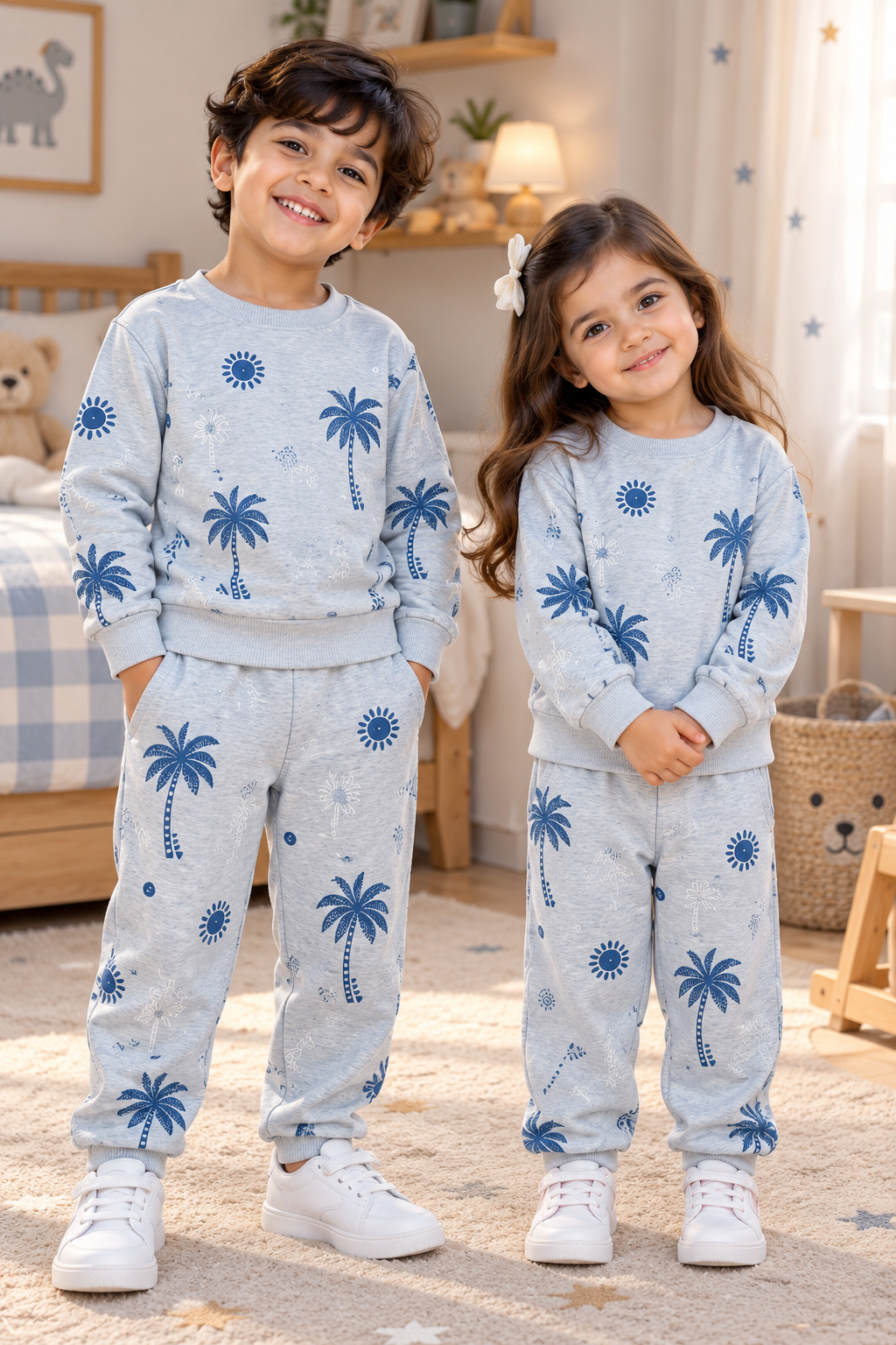 Grey Tropical Tracksuit