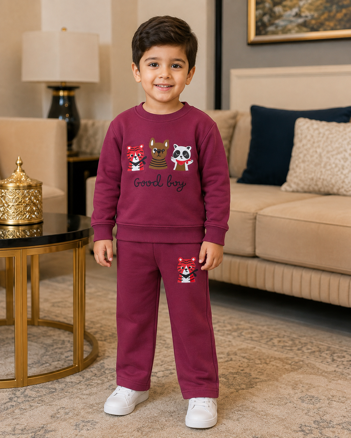 Maroon Good Boy Tracksuit