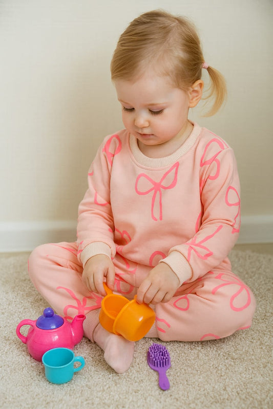 Pink bows tracksuit
