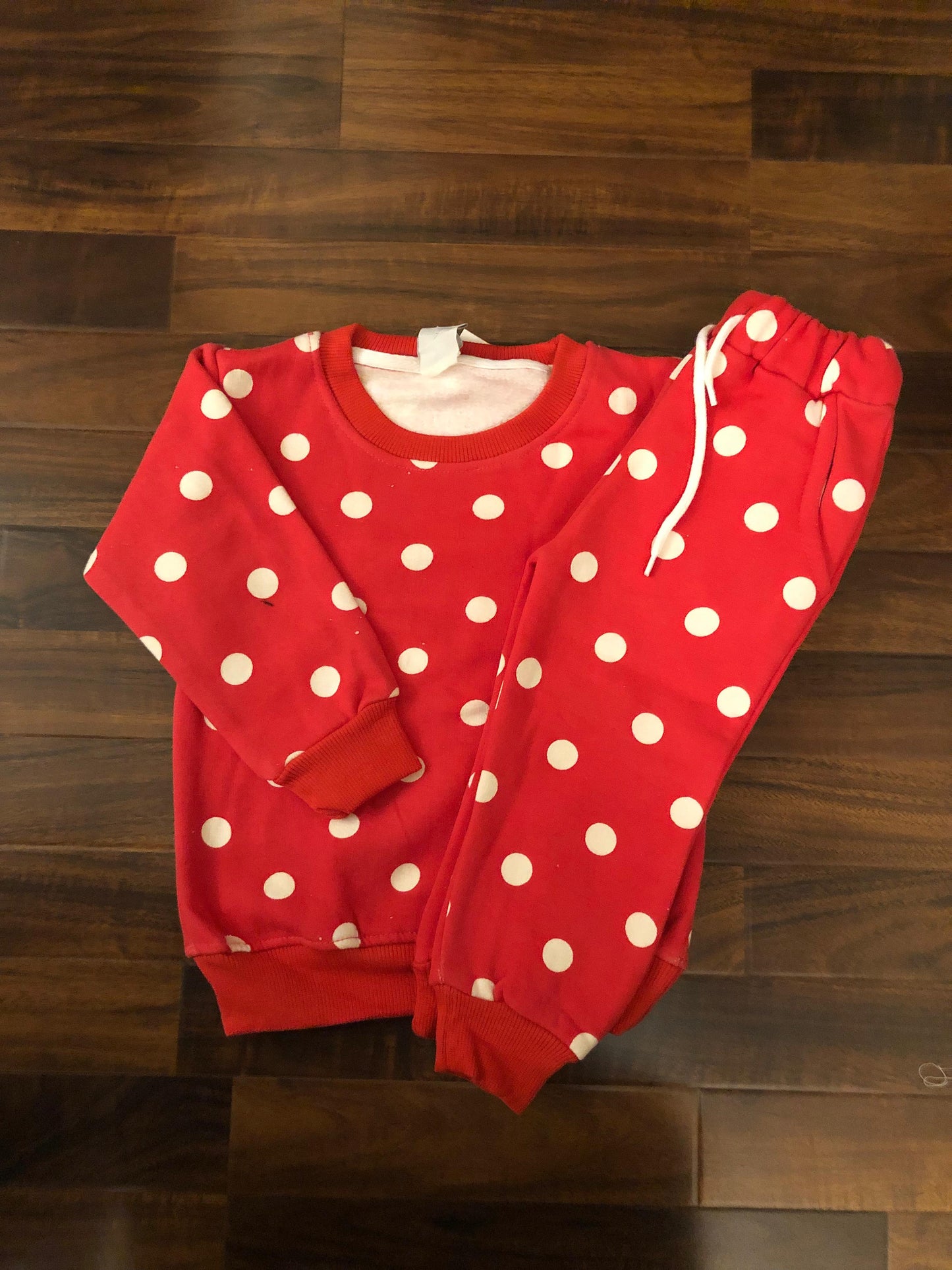 Red polka dots Tracksuit