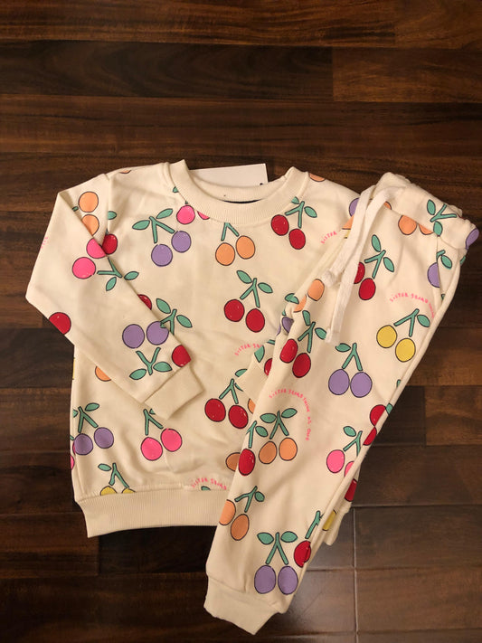 Multi cherries Tracksuit for kids
