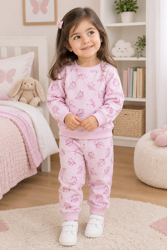 Pink Unicorns Allover Tracksuit