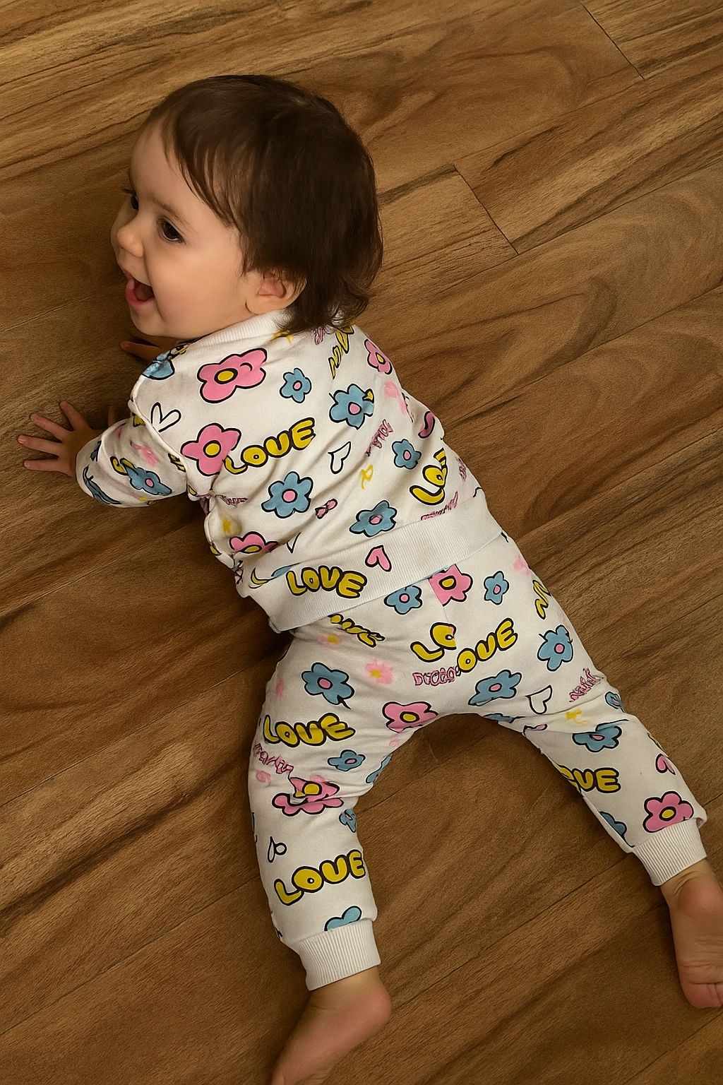 Love flowers Tracksuit for kids