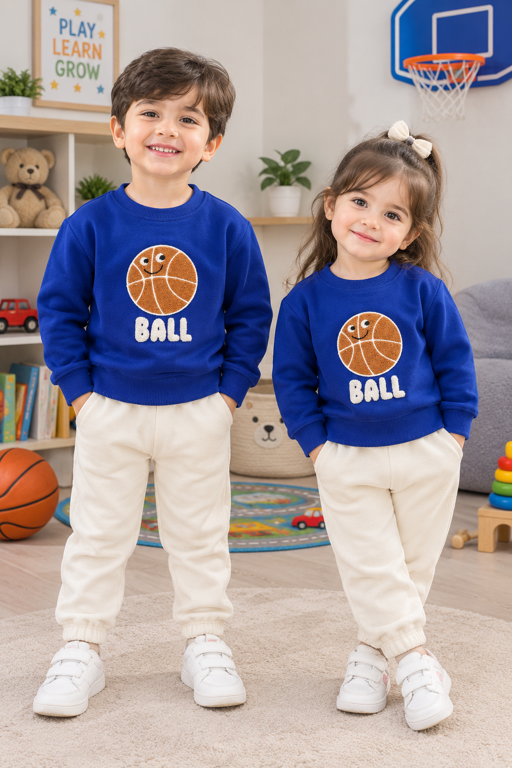 Blue Basketball Sweatshirt