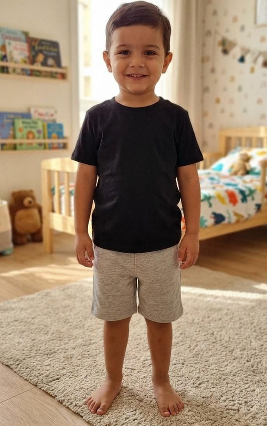 Grey summers shorts for kids