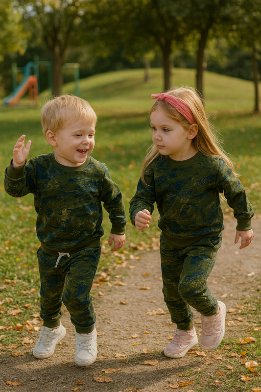 Green Camouflage Tracksuit for kids