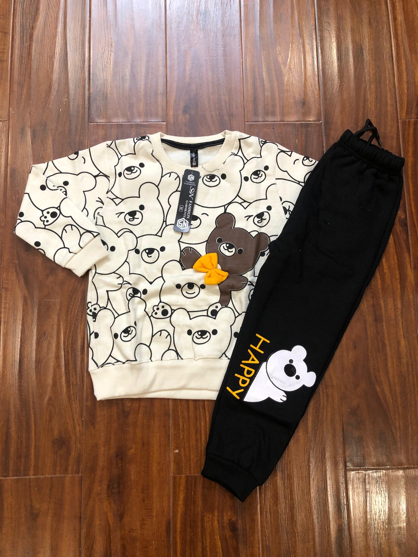 White happy bears tracksuit