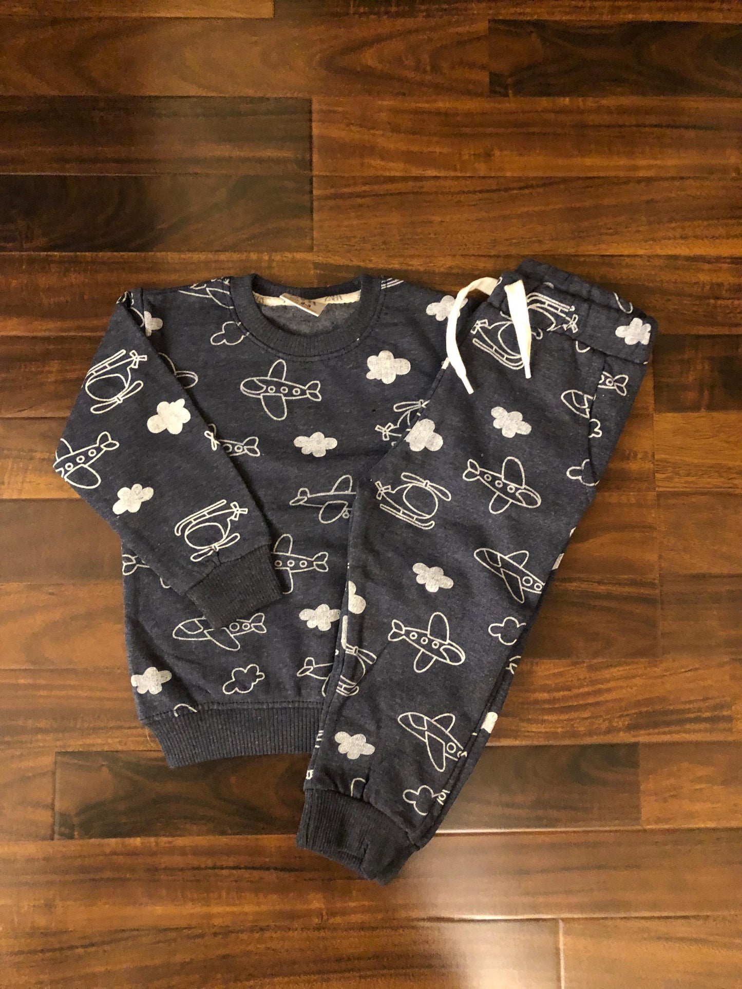 Navy blue aeroplane tracksuit