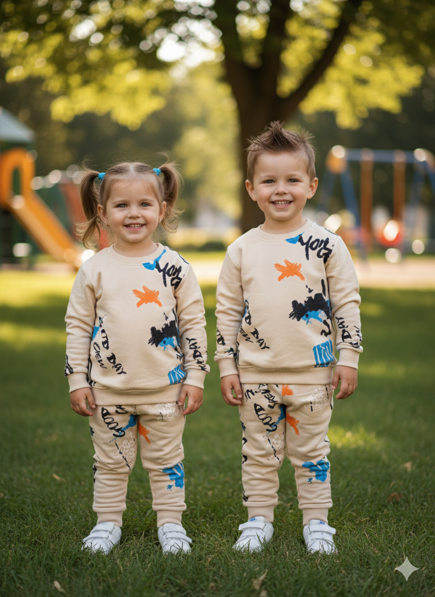 Off white good crew tracksuit for kids