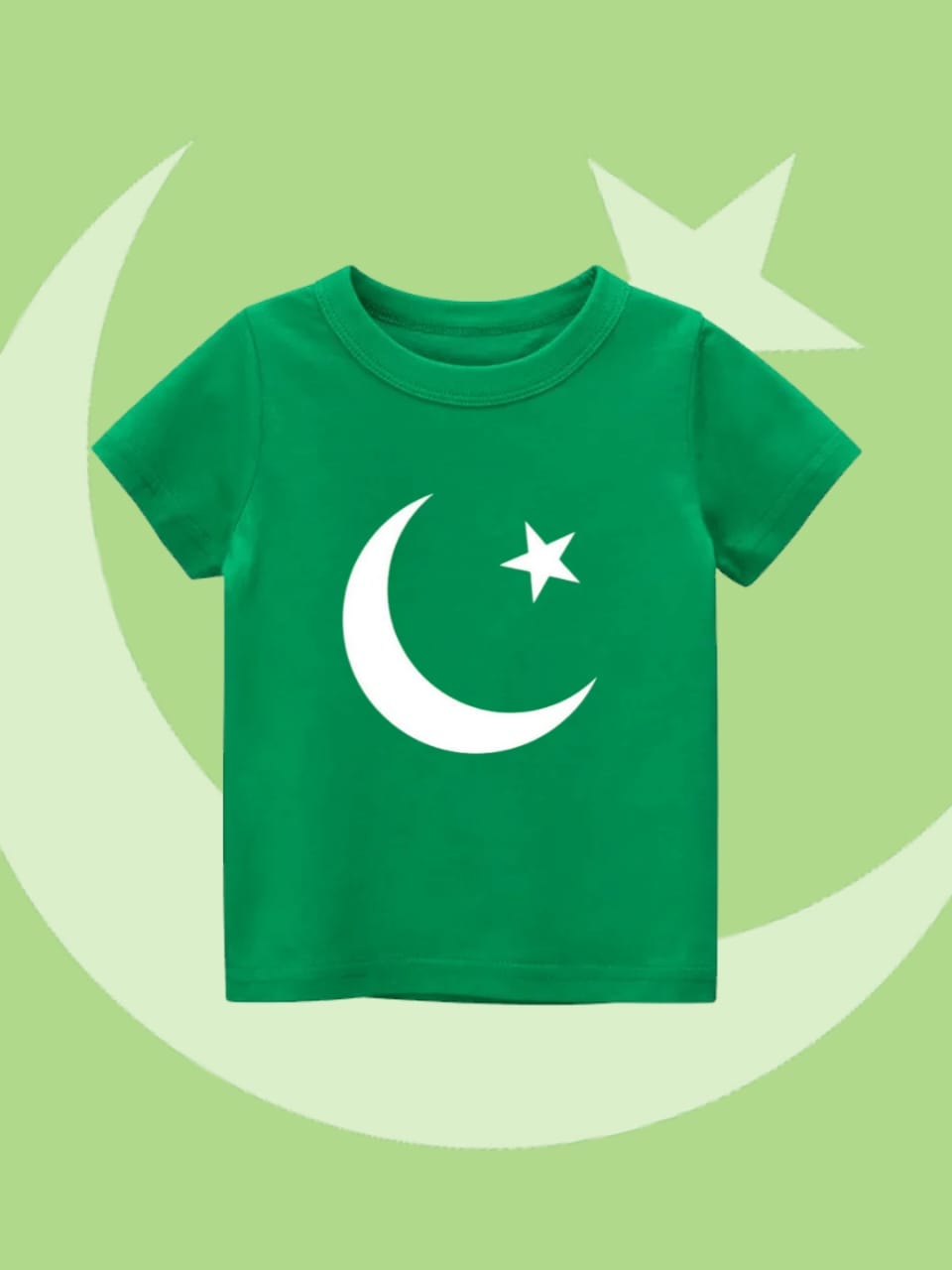 Green chand tara independence day t-shirt for kids