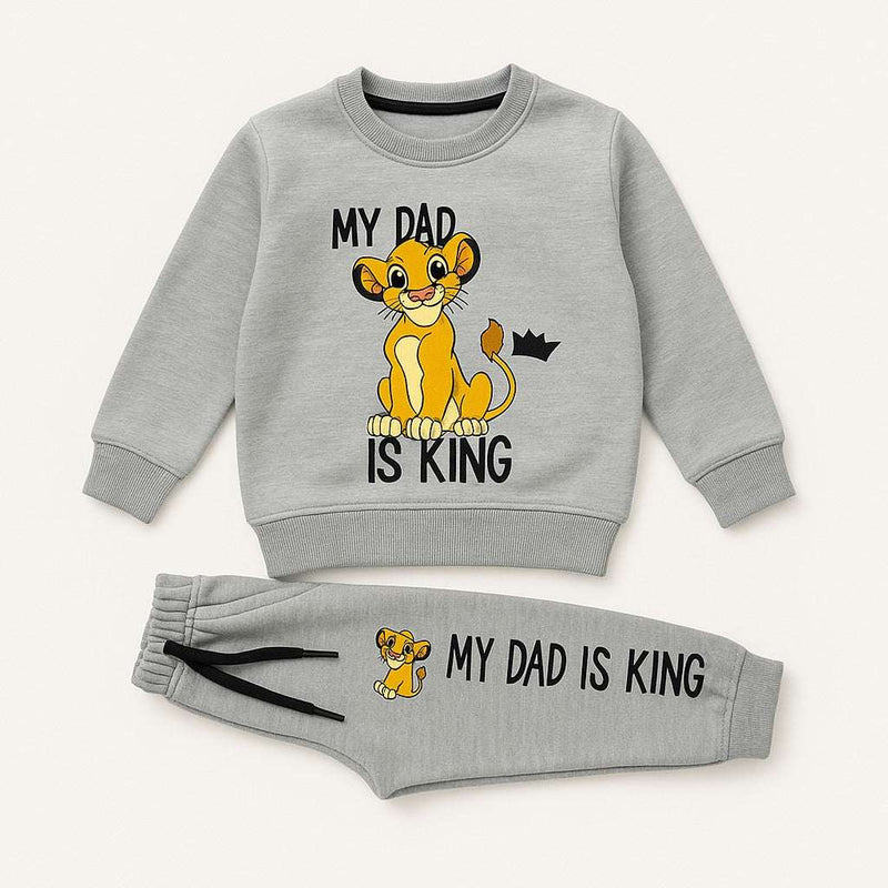 Grey Dad is my king tracksuit for kids