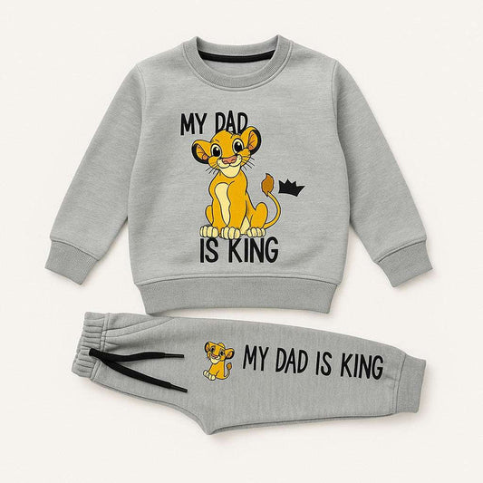 Grey Dad is my king tracksuit for kids