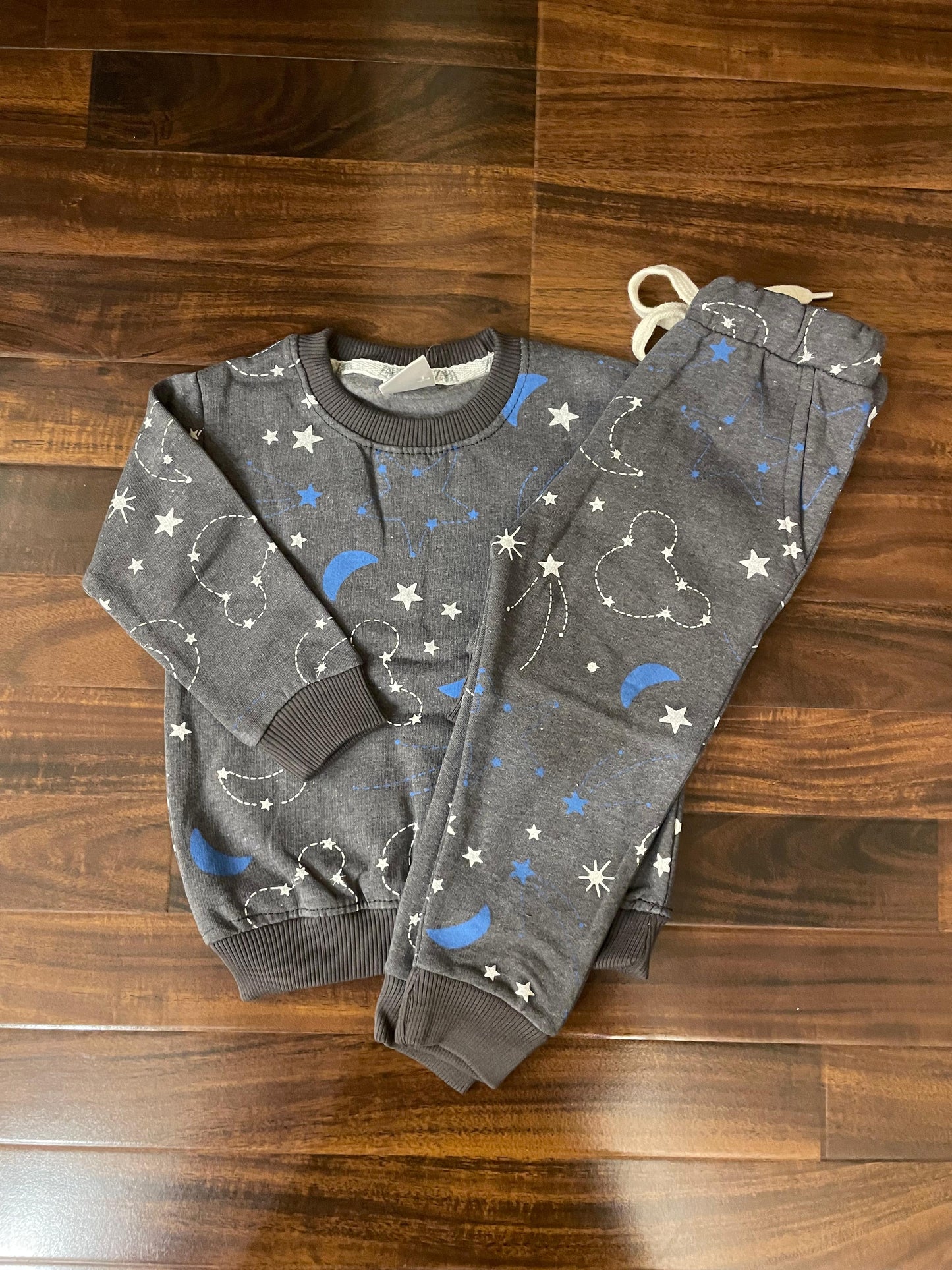 Grey Mickey stars tracksuit for kids