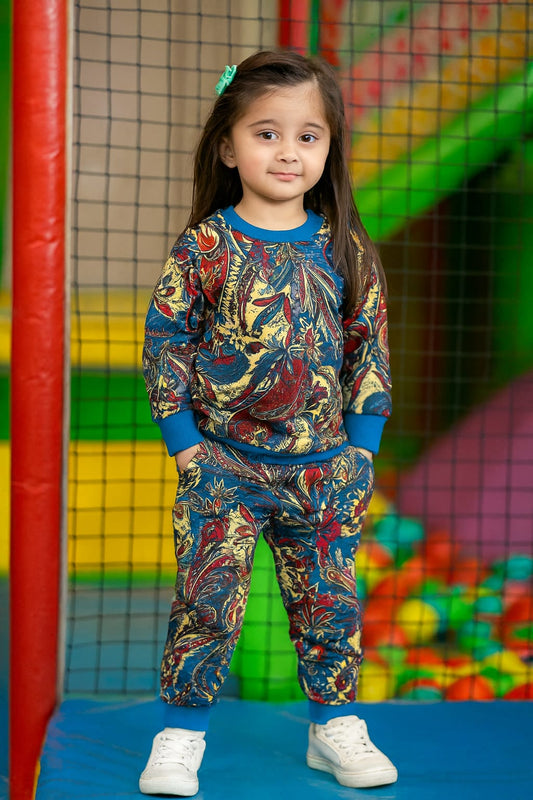 Abstract paisley tracksuit for kids