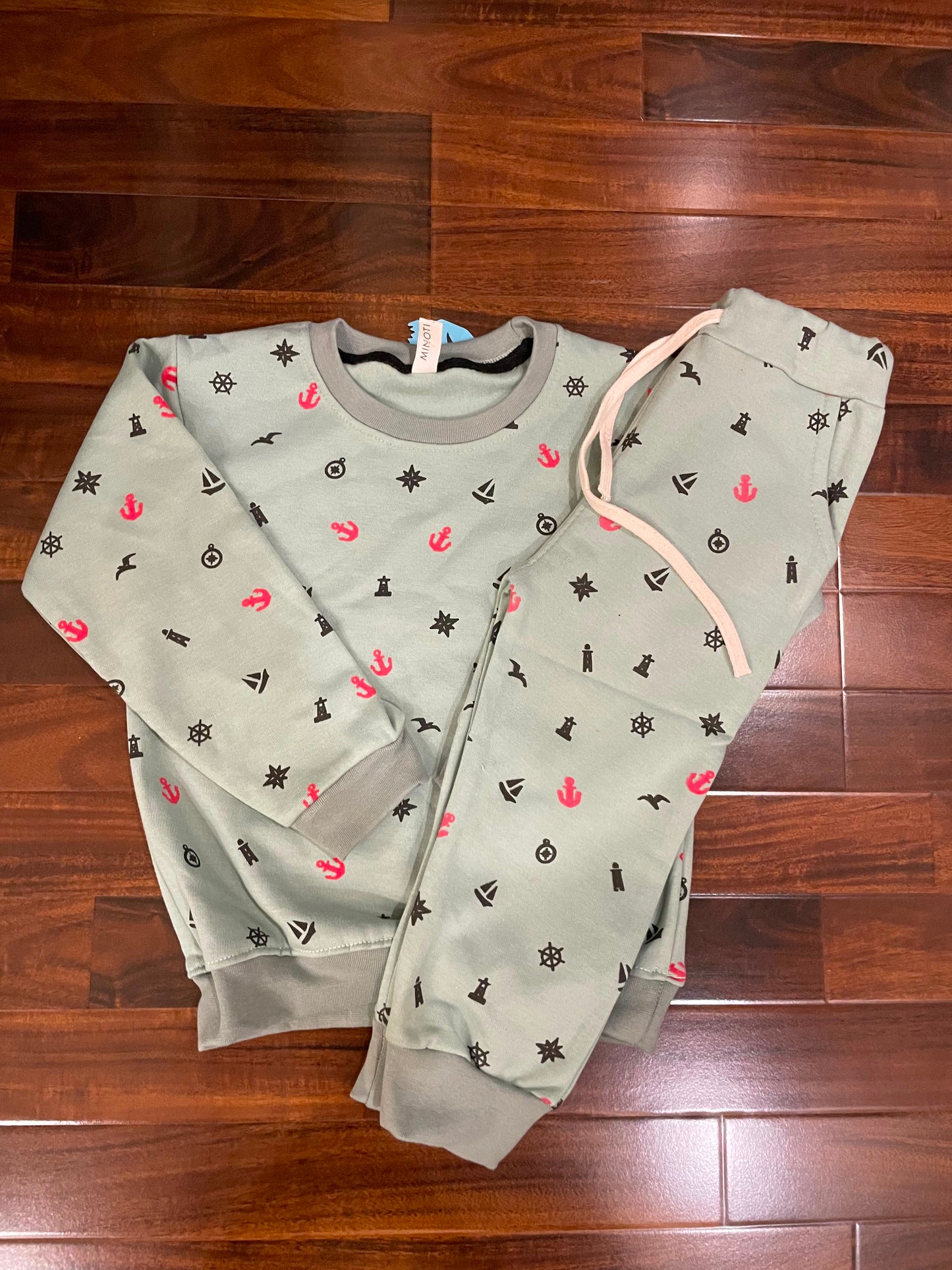 Mint Green Nautical Cube Tracksuit