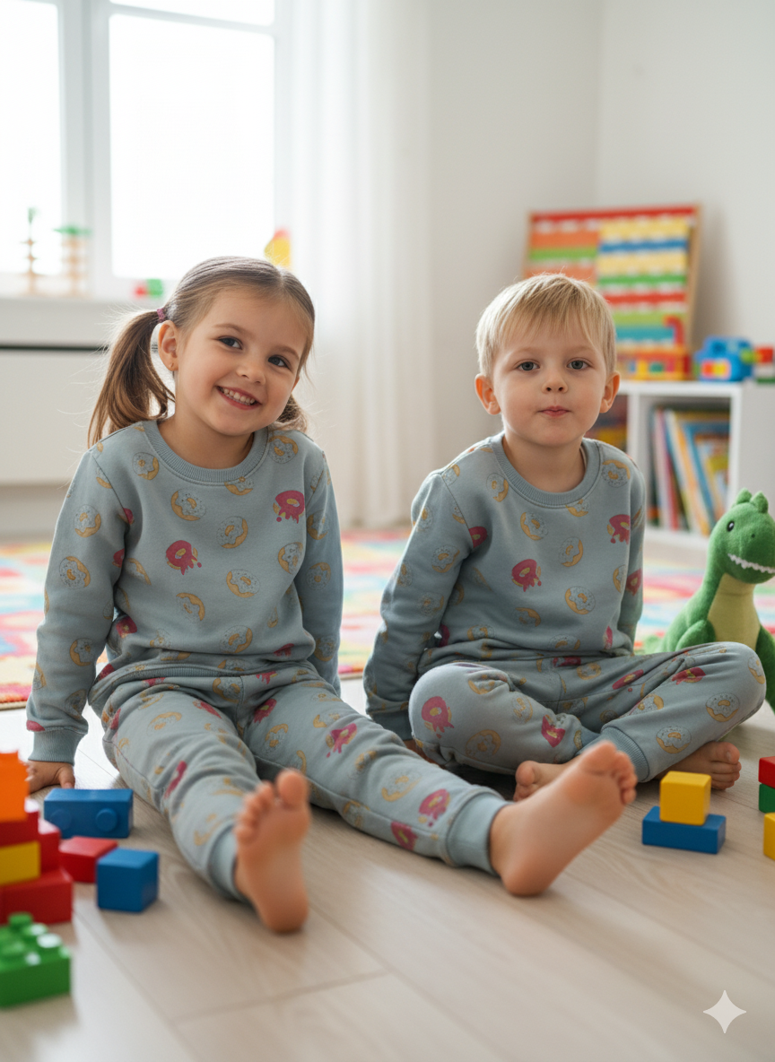 Blue donuts tracksuit for kids