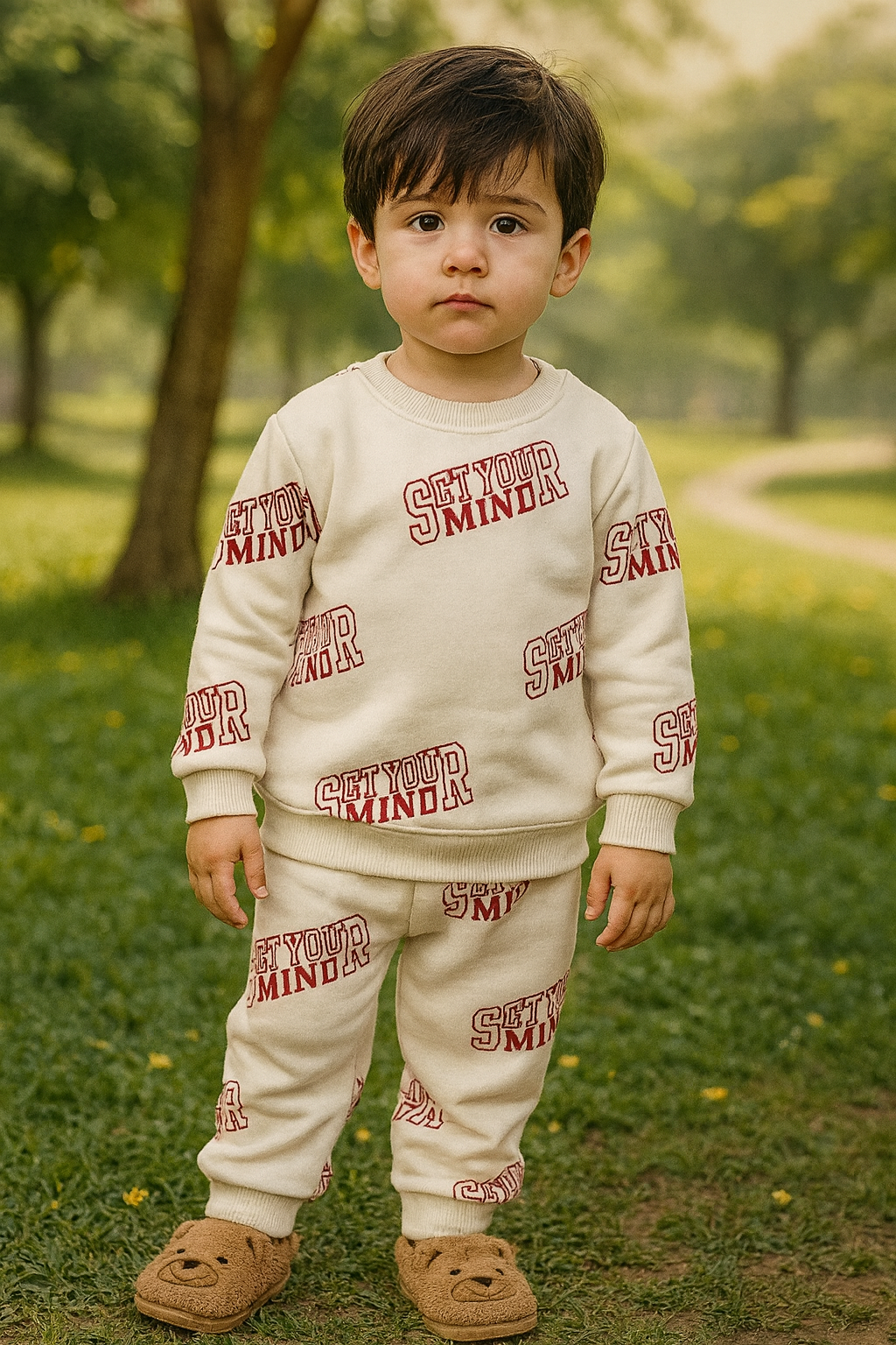 White set your mind tracksuit