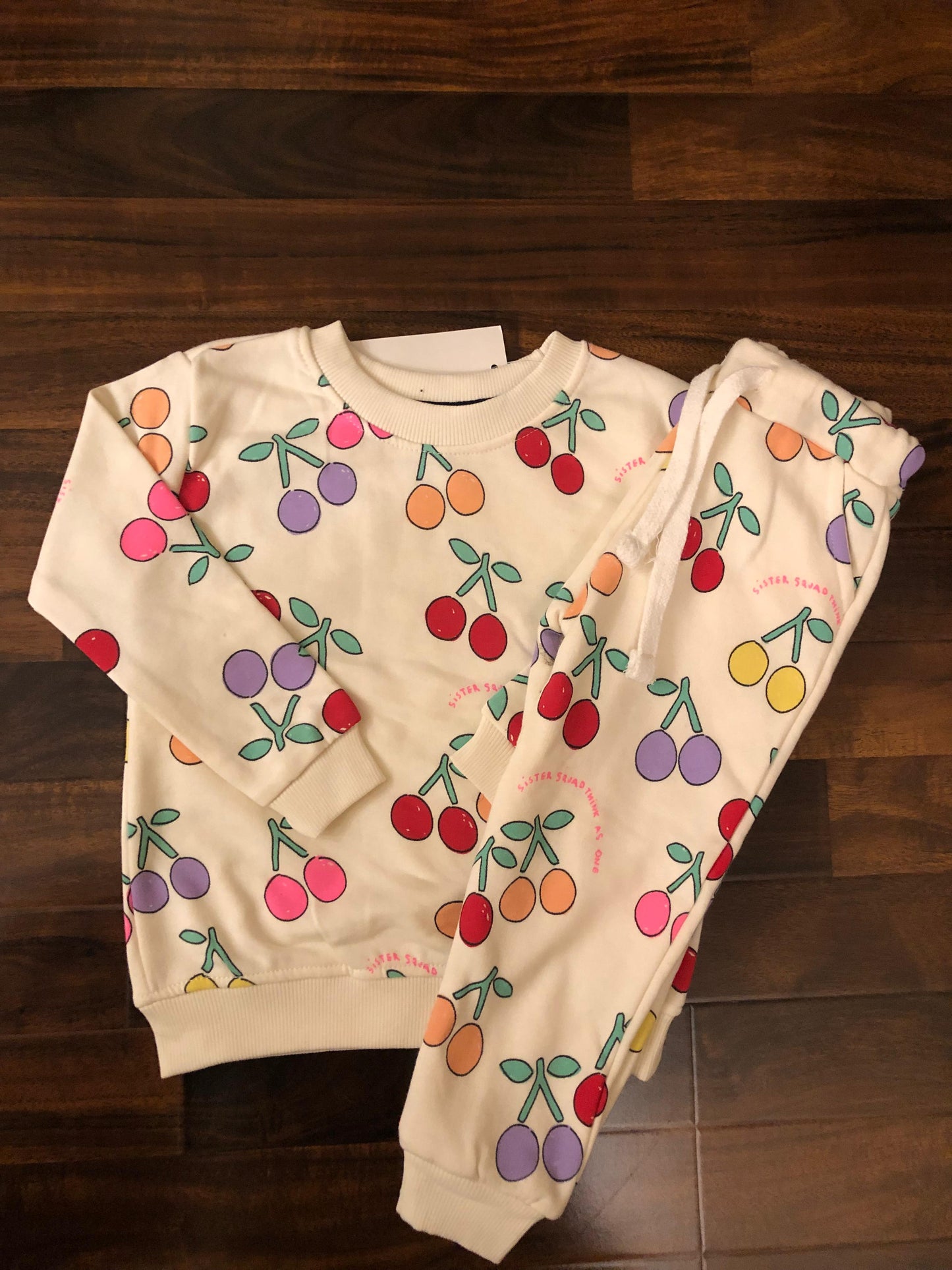 Multi cherries Tracksuit for kids