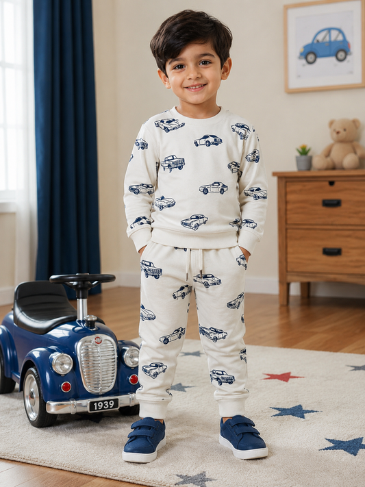 White Cars Allover Tracksuit