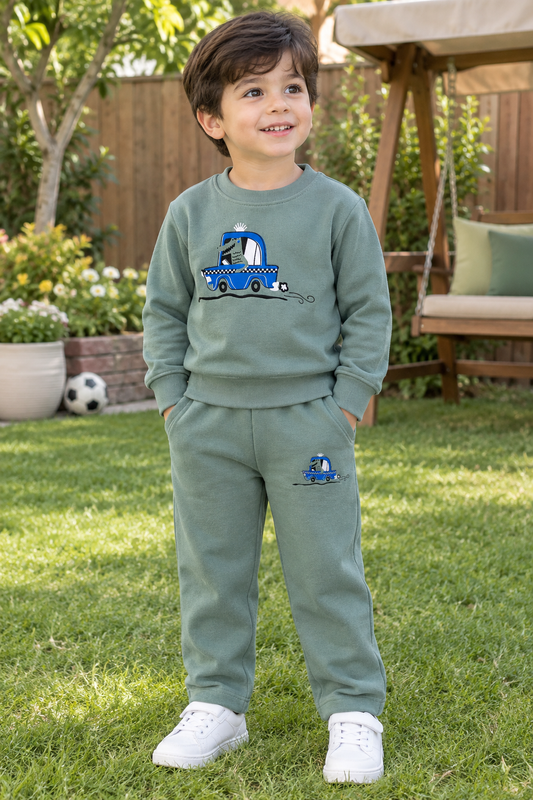 Green Little Car Tracksuit