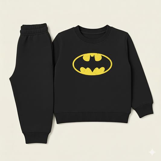 Black batman tracksuit for kids