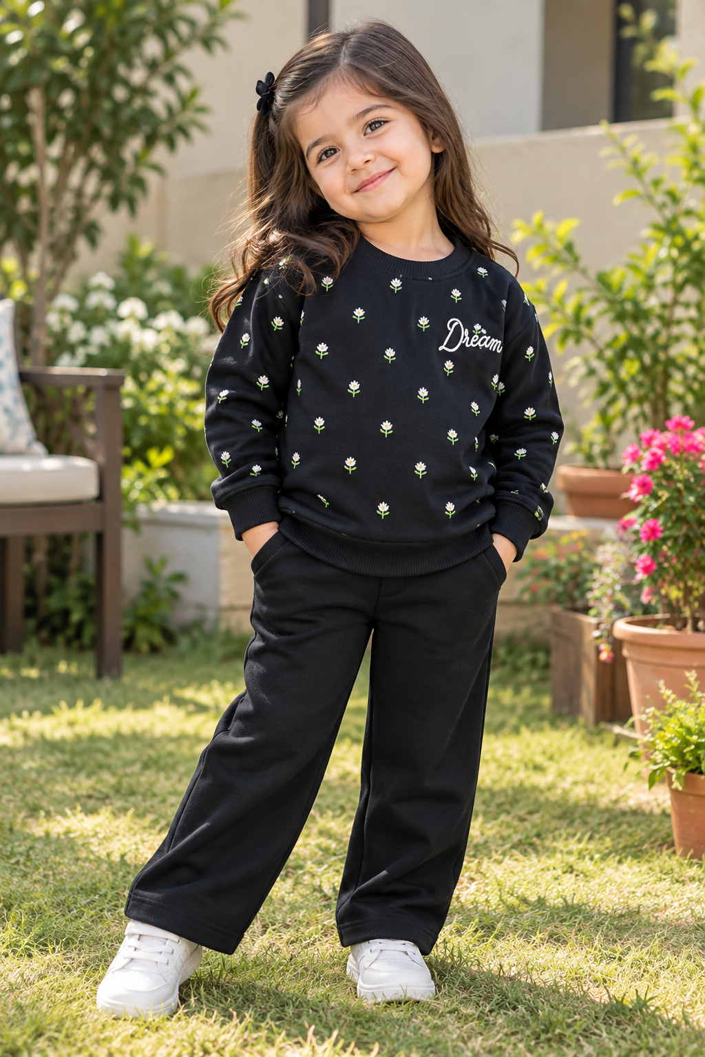 Black Floral Dream Sweatshirt