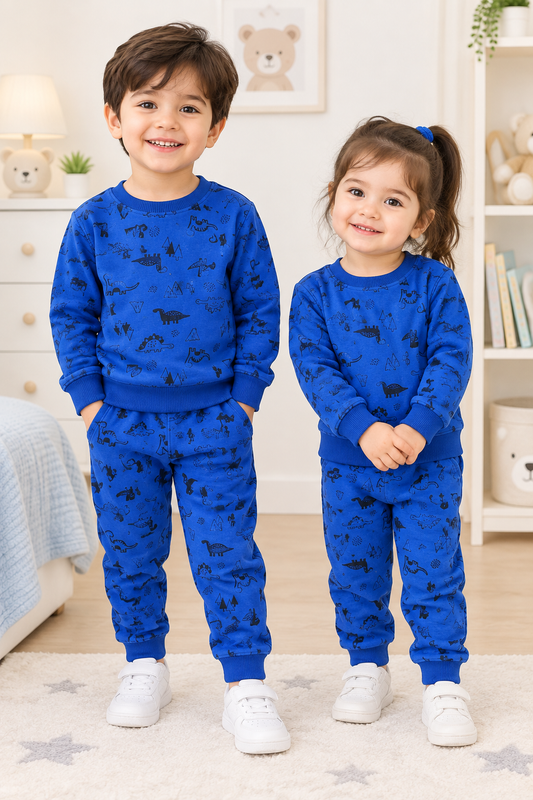Royal Blue Dinosaurs Tracksuit