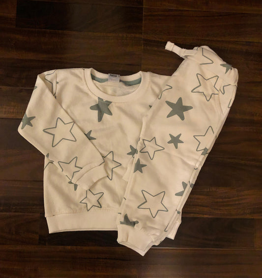 White stars tracksuit for kids
