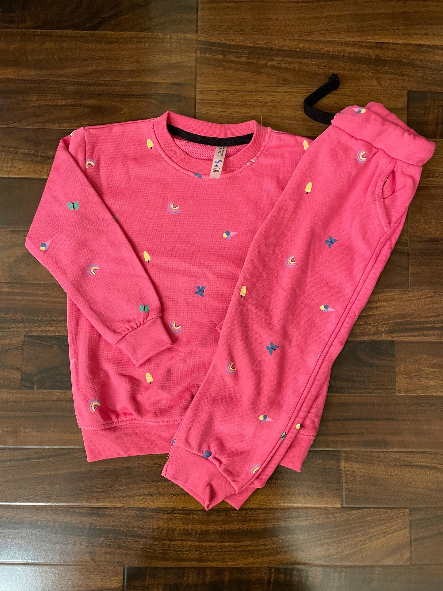 Pink ice cream tracksuit for kids