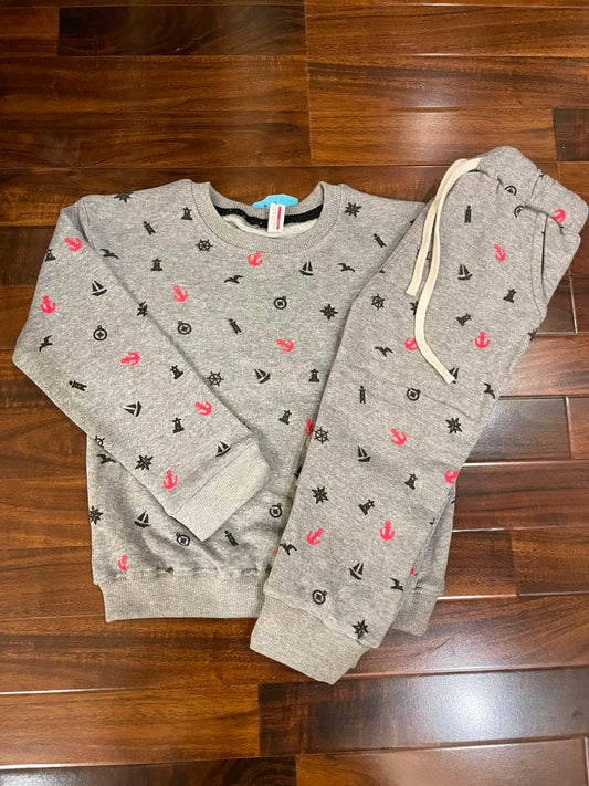 Grey Nautical Vibe Tracksuit