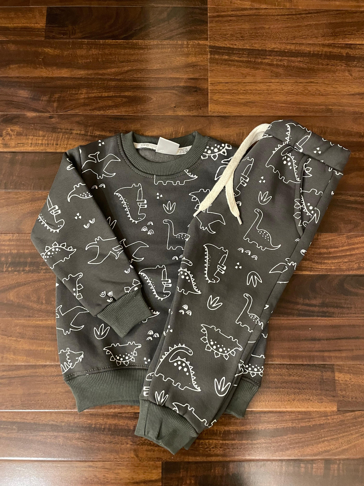 Grey dino tracksuit for kids