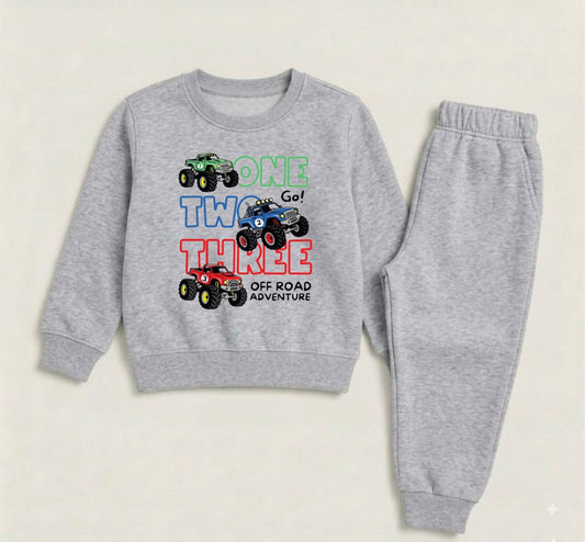 Grey Monster Truck Tracksuit