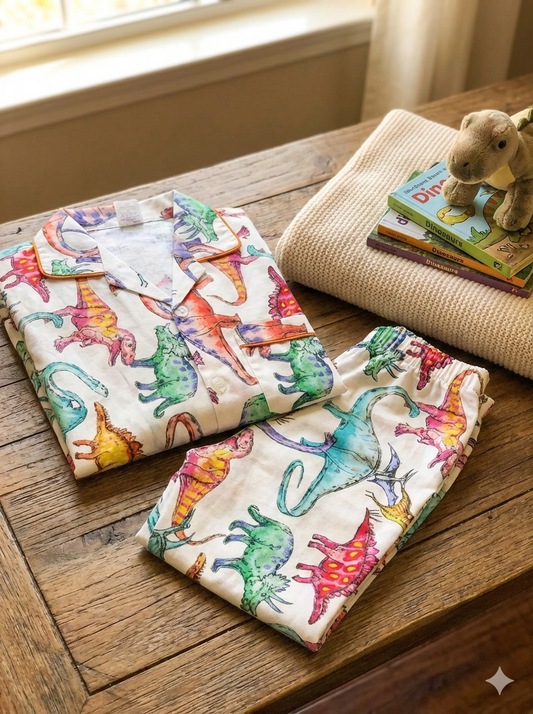 T Rex Cotton Nightsuit