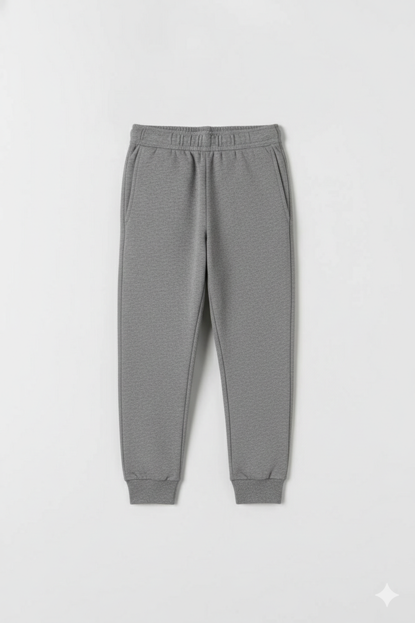 Grey terry trouser for kids