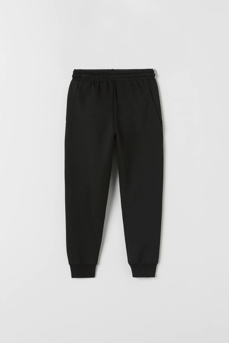 Black terry trouser for kids