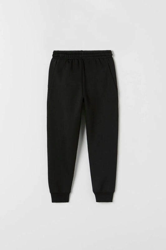 Black terry trouser for kids