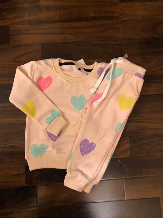 Multi hearts Tracksuit for kids